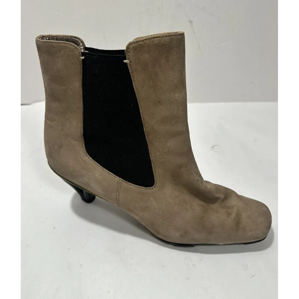 Asgi‎ Boots Womens 8.5 M Ankle Booties Brown Leather 030808